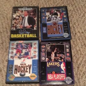 Vintage set of four Sega genesis 16 bit games